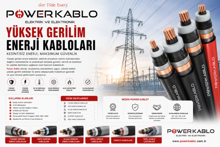 Yüksek Gerilim Enerji Kabloları