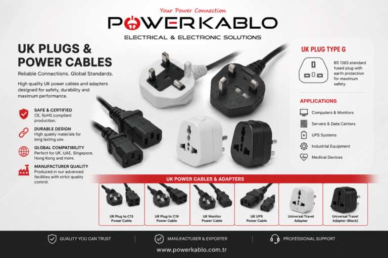 İngiliz Fiş, İngiliz Fişli Kablo ve İngiliz Power Kablosu